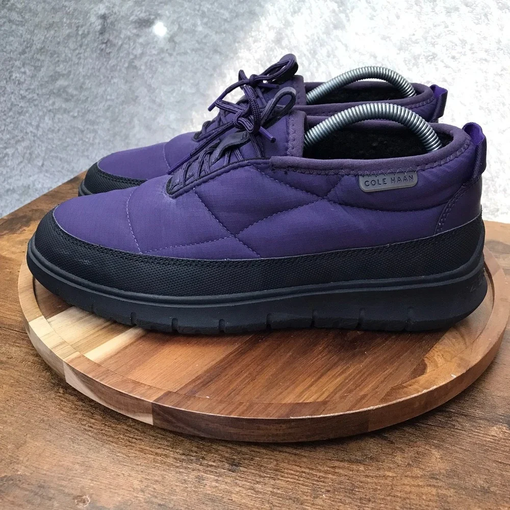 Cole Haan Generation Zerøgrand Rec Mid Slipper Mens‎ 8M Purple Insualted Lined